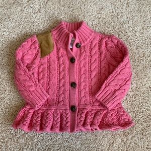 Ralph Lauren Baby Girl Pink Cardigan 6mo NWT